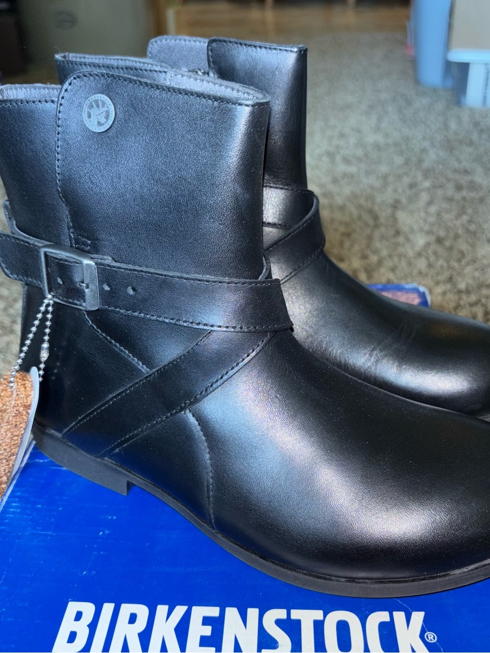 Birkenstock Size EU 36 Women’s 5 Collins Leather Ankle Boots Black Regular Fit